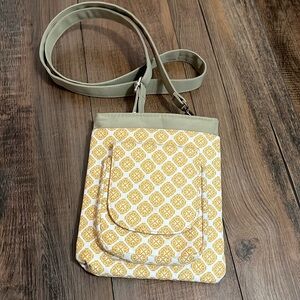 Yellow paisley purse